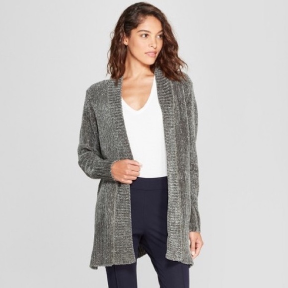 a new day Sweaters - 🌵A New Day Chenille Sage Green Open Cardigan XS